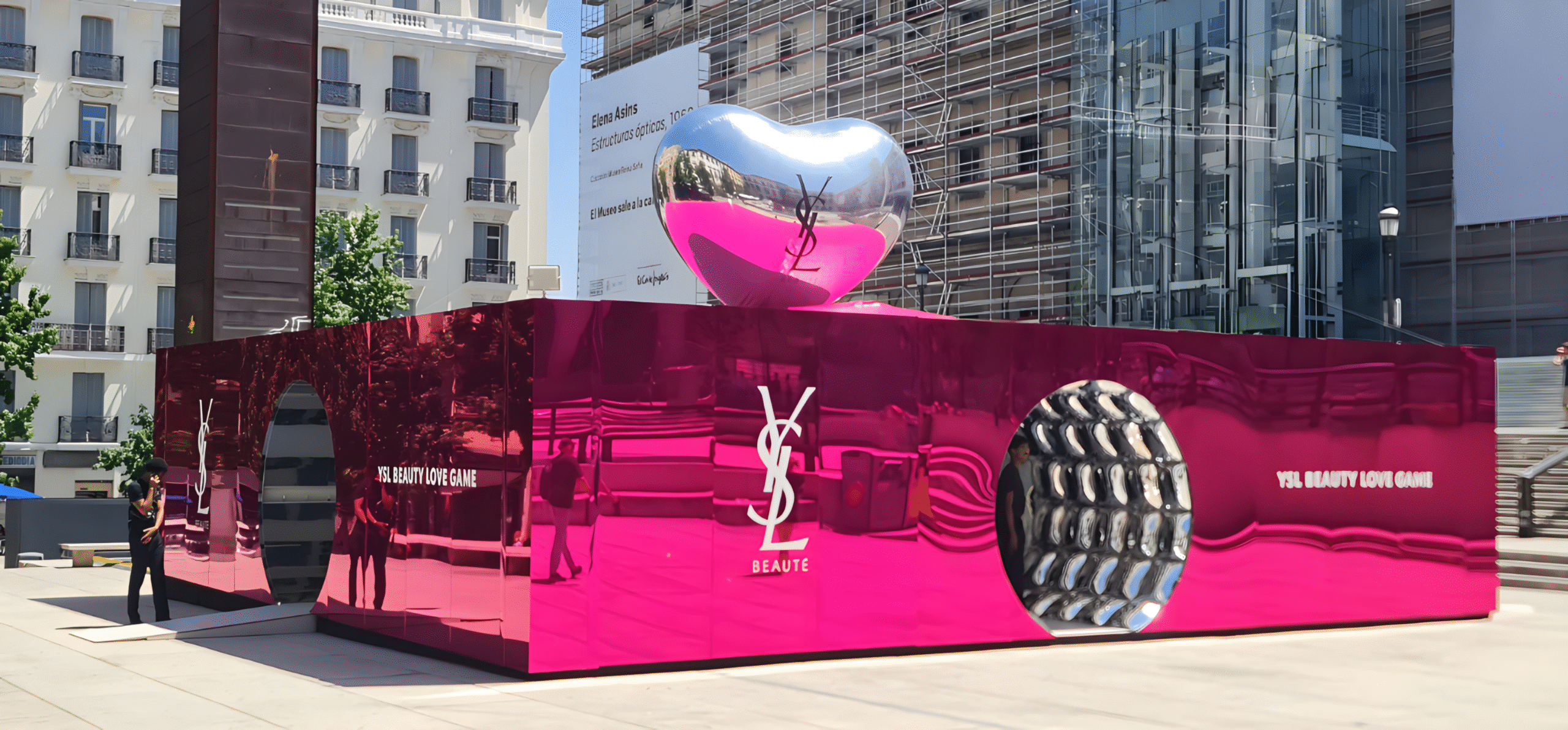 Fabricación fiel al diseño, pop up stores YSL en Madrid